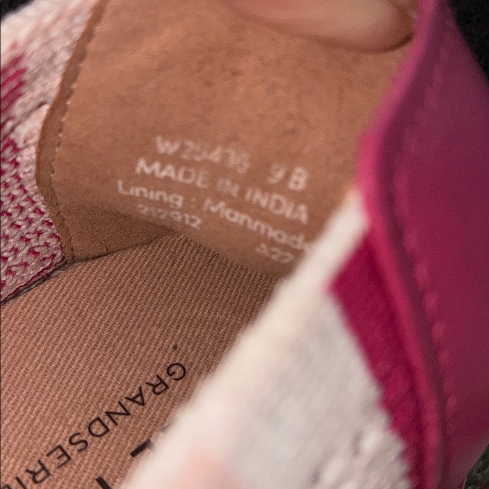 Cole Haan Pink and White Knit Flats - Picture 3 of 6